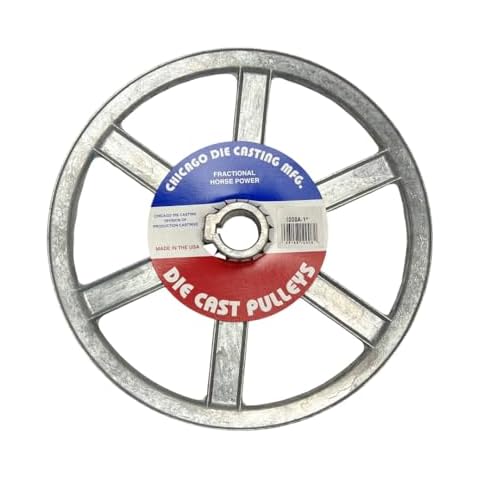 Chicago Die Cast 1000A8 Single V-Groove Pulley 10" X 1" Bore and Keyway Cover