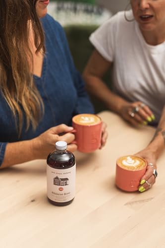 Image of Pink House Alchemy Hibiscus Rose Simple Syrup, 16 oz, Handcrafted | Floral Cocktail & Coffee Mixer, All-Natural, Small-Batch