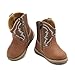 BMCiTYBM Baby Cowboy Cowgirl Boots Infant Western Boots Toddler Boys Girls Round Toe Ridingl Boots for All Seasons 6 9 12 18 24 Months Brown Size 5 Toddler