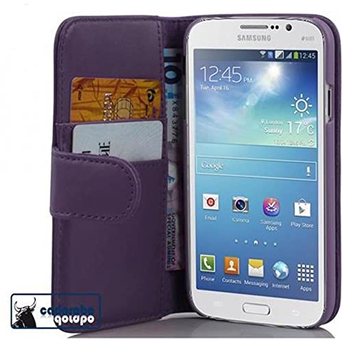 cadorabo Coque pour Samsung Galaxy Mega 5.8 en ORCHIDÉE Violets - Housse Protection en Similicuir Lisse avec Stand Horizontal et Fente Carte - Portefeuille Etui Poche Folio Case Cover