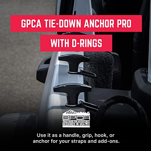 Image of GPCA Tie Down Anchor M8 25mm Thumbscrews for Jeep & Ford Bronco | Jeep Hardtop Quick Removal, Truck Bed Tie Down, Cargo Tie Down & Hooks, Jeep Accessories (2PC, Black)