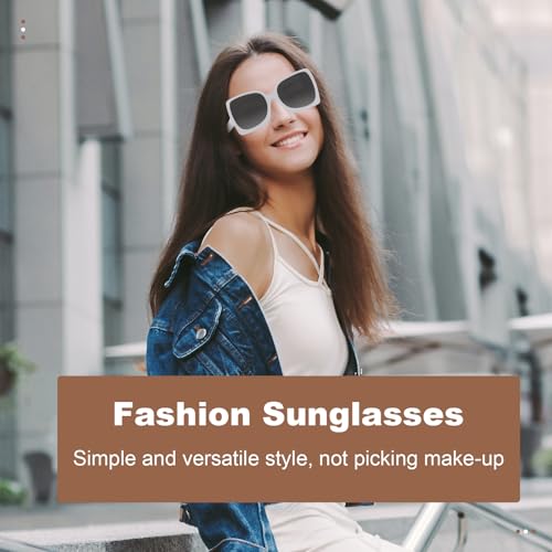 Retro Sunglasses for Women,Trendy Fashion Sun Glasses,Square Sunglasses UV Protection Driving Sunglasses3