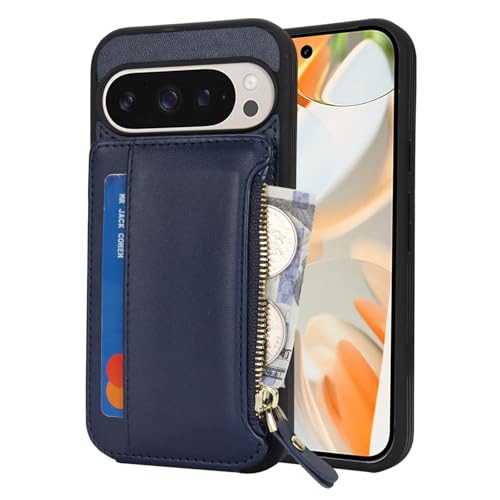 Image of Cavor for Google Pixel 9 Pro XL Case Wallet with Card Holder, Blue