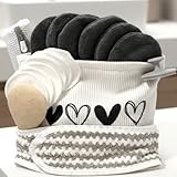 Wellness Set für Frauen – nachhaltiges Abschmink- & Pflegeset Damen | Cord-Kulturbeutel, 12...