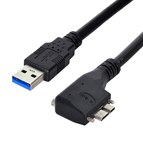 Cablecc - Cavo dati USB con doppia vite, angolo