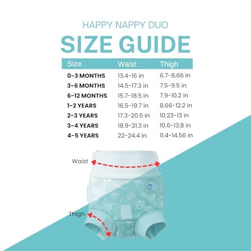 Baby & Toddler Happy Nappy Duo Reusable Swim Nappy with Silver Lining4