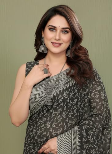 Image of Yashika Women's Georgette Saree with Blouse Piece for Traditional Ethinic Wear Sari