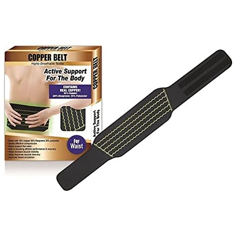 SPICOM Copper Relief Compression Wear Unisex Back Belt Support Waist Training Strap Comfortable Lumbar Support Adjustable Lower Back Support Brace (XL) Cover