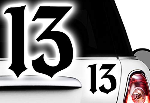 FVLFIL HR-Werbe-Design 1 x 13 pegatinas de la vieja escuela de cartas de As Devil Pik Retro Motocicleta Rock a Billy Hoja