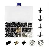 100 Karosserieschrauben mit Muttern,Karosserie Blechmuttern Sortiment,Kfz Blechmutter Schraube Mutter Clip Kit,U Type Karosserie Clips Befestigungsclips,Klemmscheiben Hitzeschutzblech für Auto Body