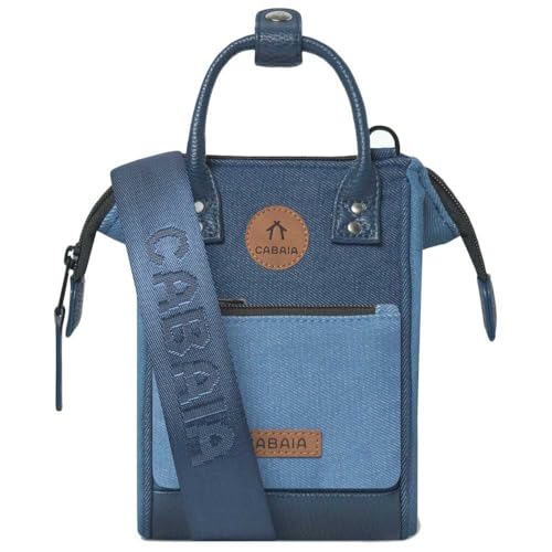 Bolso bandolera Adventurer Denim Nano Cabaïa San Giljan azul marino