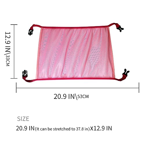 Image of Mesh Fixing Strap for Easy Fastening Backpack to Luggage Handle - Bag Accessory for Securely Attaching Shoulder Bag and Trolley Strap with Plastic Buckle
