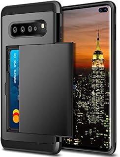 Coolden for Samsung S10 5G Case Shockproof Case for Galaxy S10 5G Wallet Case Cover Protective Case Rubber Bumper Card Holder Slot Wallet Case Cover for Samsung Galaxy S10 5G Phone Case (Black)