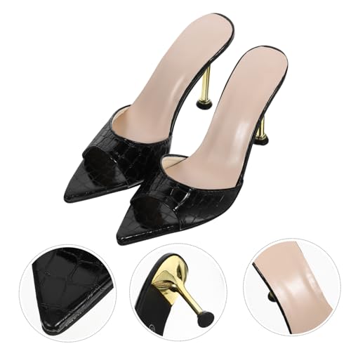 1 Pair of Pointy Shoes Fashion Sandals Summer High Heels Female Banquet Footwear2