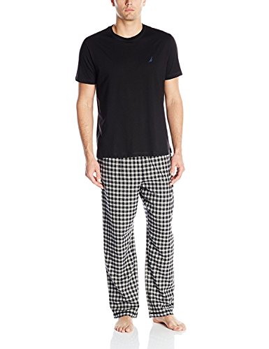Nautica Men's Short Sleeve Top and Soft Flannel Pajama Pant...