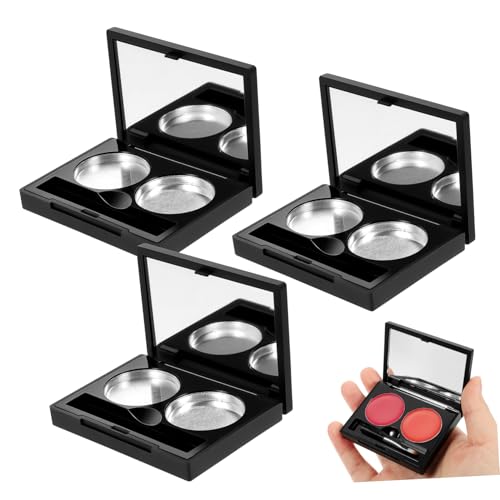 FOMIYES 3 Pack Eye Shadow Box Set Travel Size Makeup Palette Storage for Women Girls