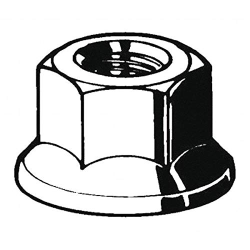 M14-2.00 Class 8 Zinc Plated Finish Steel Flange Lock Nut, 50 pk.