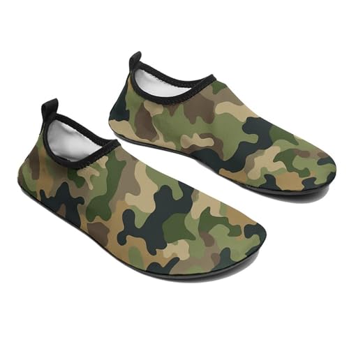 Water Shoes for Women Men Solid Color Camouflage Water Sports Shoes Slip-on Breathable Lightweight Athletic Aqua Sock4