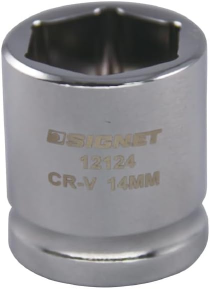 Signet 12124 3/8DR 14MM Short Socket (6 Angle) 12124