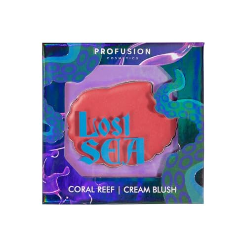 Profusion Cosmetics Sea Witch Cream Blush, Channel Your Inner Siren for Mesmerizing Look, Get Mermaid Glow and Achieve Stunning Cheek Color with Sea Witch Cream Blush (Coral Reef, 1)