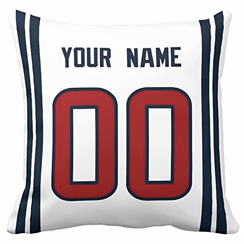 Image of ANTKING Throw Pillow 2 Pack with Custom Name and Number Personalized Gift for Men Women Boys