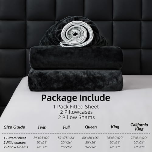 Velvet Fitted Sheet and Pillowcase Set 5 Pieces - image 5