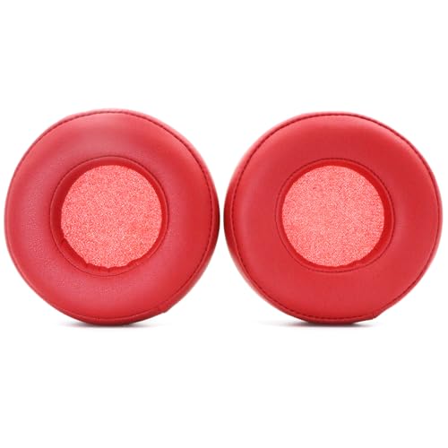Replacement Ear Pads for Monster Beats Pro by Dr. Dre Headphones - Red | for Beats by Dr. Dre Pro Headphone, Protein Leather Ear Cups, Earpad Cushions Compatible with Monster Beats Detox Pro Headset miniatura 1