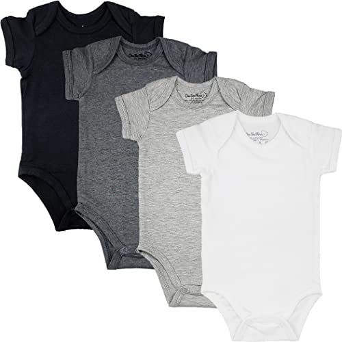 Image of 123 Bear Baby Cotton Spandex short-sleeve bodysuits unisex boy girl