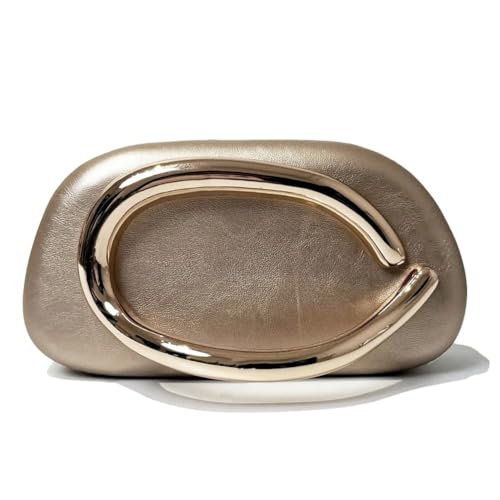 Image of Acrylic Clutch Purse for Women Classic Round Acrylic Evening Handbag Vintage Metal Handlebars Bag for Wedding Party Prom