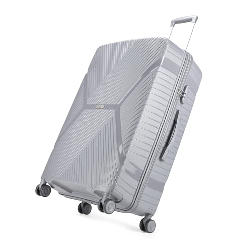 Image of VIP Engage Check-in Hard-Sided Trolley Bag - 76cm for Travel (Large, Light Grey)