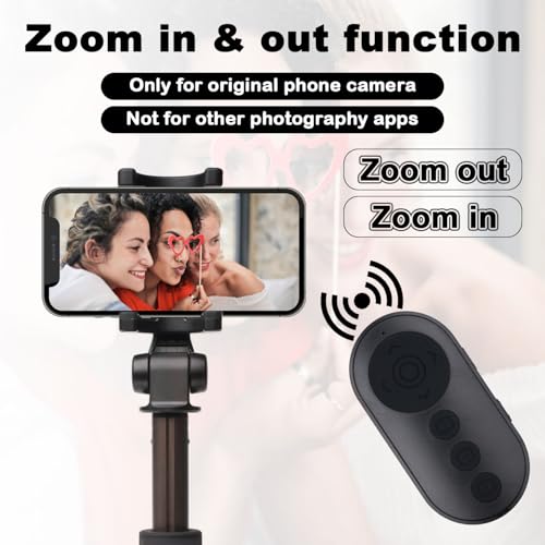 BTFO Obturador Remoto para Cámara Bluetooth para iPhone y Android, Disparador Inalámbrico con Zoom e Interruptor de Cámara Frontal/Trasera Control Remoto Teléfono Fotos Videos y Vlogs - imagen 4