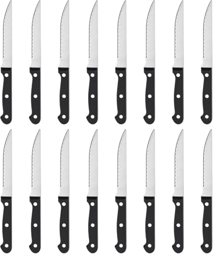BEWOS 16-Piece Steak Knife Set