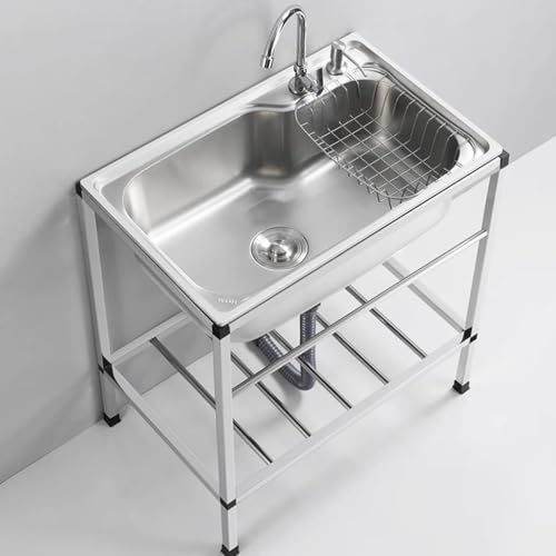 Fregadero comercial de acero inoxidable con grifo de alta durabilidad 2