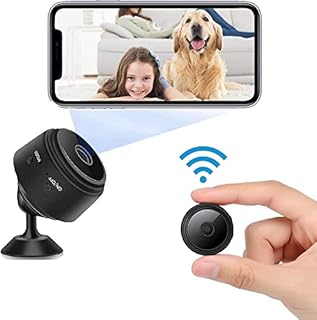 Mini Spy Hidden Cameras For Home Security 4K HD Wide Angle Wireless WiFi Small Nanny Cam Indoor Micro Surveillance Cameras with Night Vision Motion Detection for Outdoor/Indoor