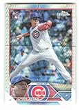 2023 Topps Chrome Prism Refractor #76 Javier Assad RC Rookie Chicago Cubs MLB Baseball Trading Card