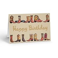 Stonehouse Collection Set of 3 Cowboy Birthday Greeting Cards with Envelopes | Western-Themed Cards for Men, Women, or Kids - Made in the USA