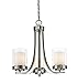 Z-Lite 426-3C-BN 3 Light Chandelier, Brushed Nickel