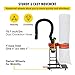 VEVOR 1.5 HP Dust Collector, 716 CFM, Portable Vortex Dust Collector, with 47 Gallon Collection Bag and Mobile Base, 120V, 3400 RPM, 5μm Canister Filter Kit, for Woodworking Dust Collection System