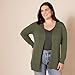 Amazon Essentials Women's Lightweight Long Sleeve Open-Front Cardigan Sweater (Available in Plus Size), Olive, X-Small