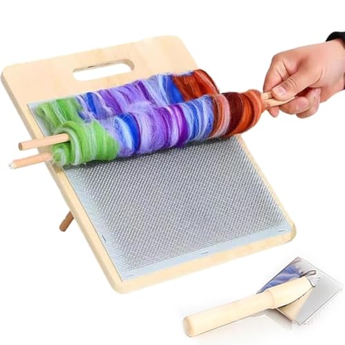 Brosses de cardage et planche de mélange de laine à inclinaison ajustable