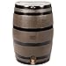 RTS Home Accents 50-Gallon Rain Water Collection Barrel with Brass Spigot, Wood Grain