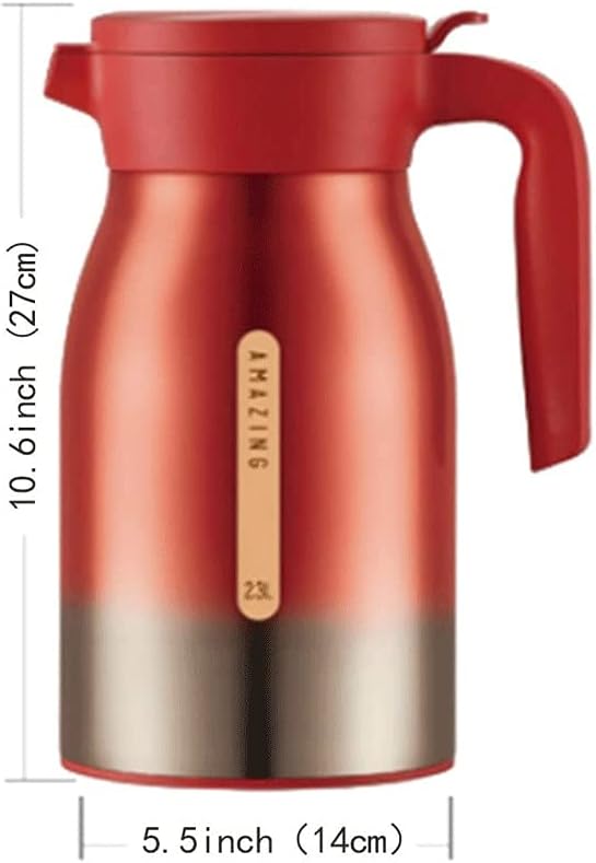 HBJWOV Coffee Carafe Thermal for Kettle Stainless Steel Walled Thermal Pots Hot Cold Beverage or Tea, Coffe