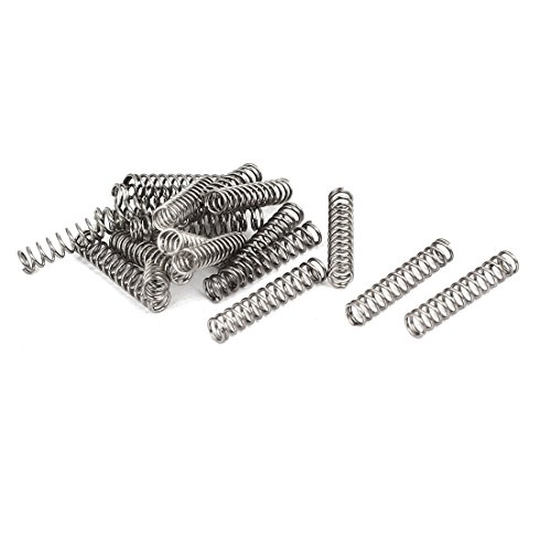 Produktbild von 20 Stück 304er Edelstahl Druckfedern – 0,5x5x15 Mm, Vielseitig Einsetzbar