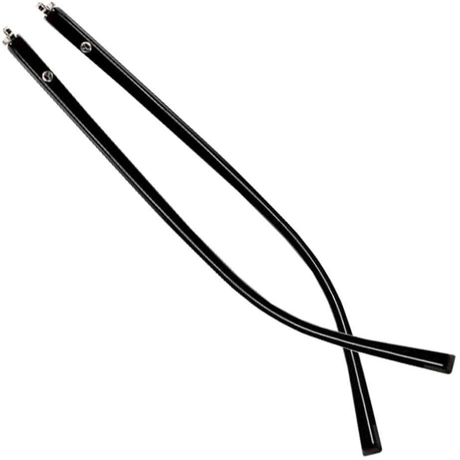 Patillas para gafas con acabado negro mate antideslizante y tacto suave