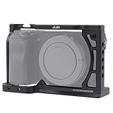 Foto4easy Cage for Sony A6500 A6400 A6300 A6100 A6000 Cameras with Quick Release 1/4' 3/8' Screw and Cold Shoe Expansion Microphone Monitor Fill Light