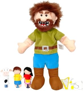 Fiesta Crafts Jack and The Beanstalk Hand and Finger Puppet Set