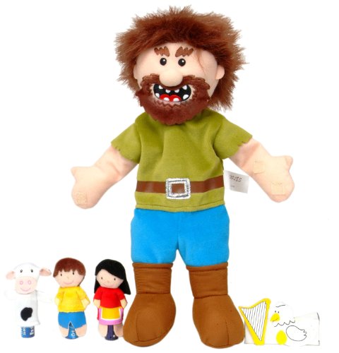 Fiesta Crafts Jack and The Beanstalk Hand and Finger Puppet Set