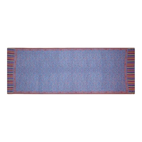 Image of EH Pashmina Stole, Reversible Jamawar weave in beautiful paisley & floral, very soft MODAL fabric, all season Stole, Scarf, Wrap.