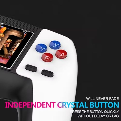 Image of Drumstone (𝐒𝐩𝐞𝐜𝐢𝐚𝐥 𝟏𝟓 𝐘𝐞𝐚𝐫𝐬 𝐖𝐚𝐫𝐫𝐚𝐧𝐭𝐲) Handheld Game Console with 520 Built-in Retro Games - Portable Rechargeable Video Game Player for Kids & Adults - 3-Inch Screen, Classic