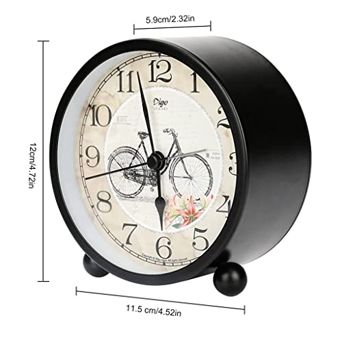 Reloj de mesita sin goteo con esfera analógica grande y estructura robusta 3